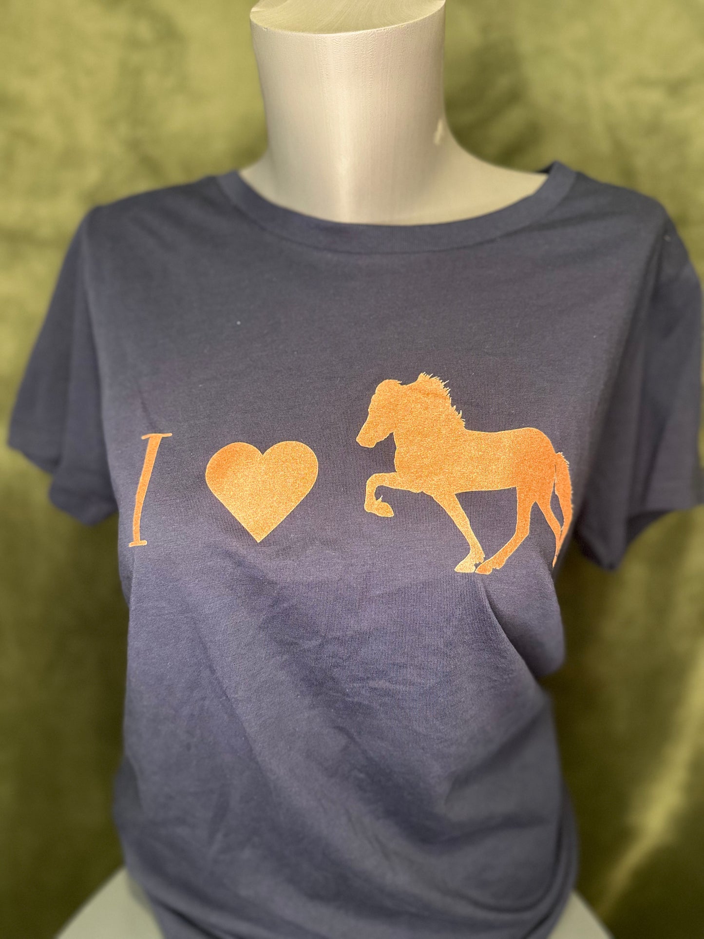 Damen Shirt "I <3" navy