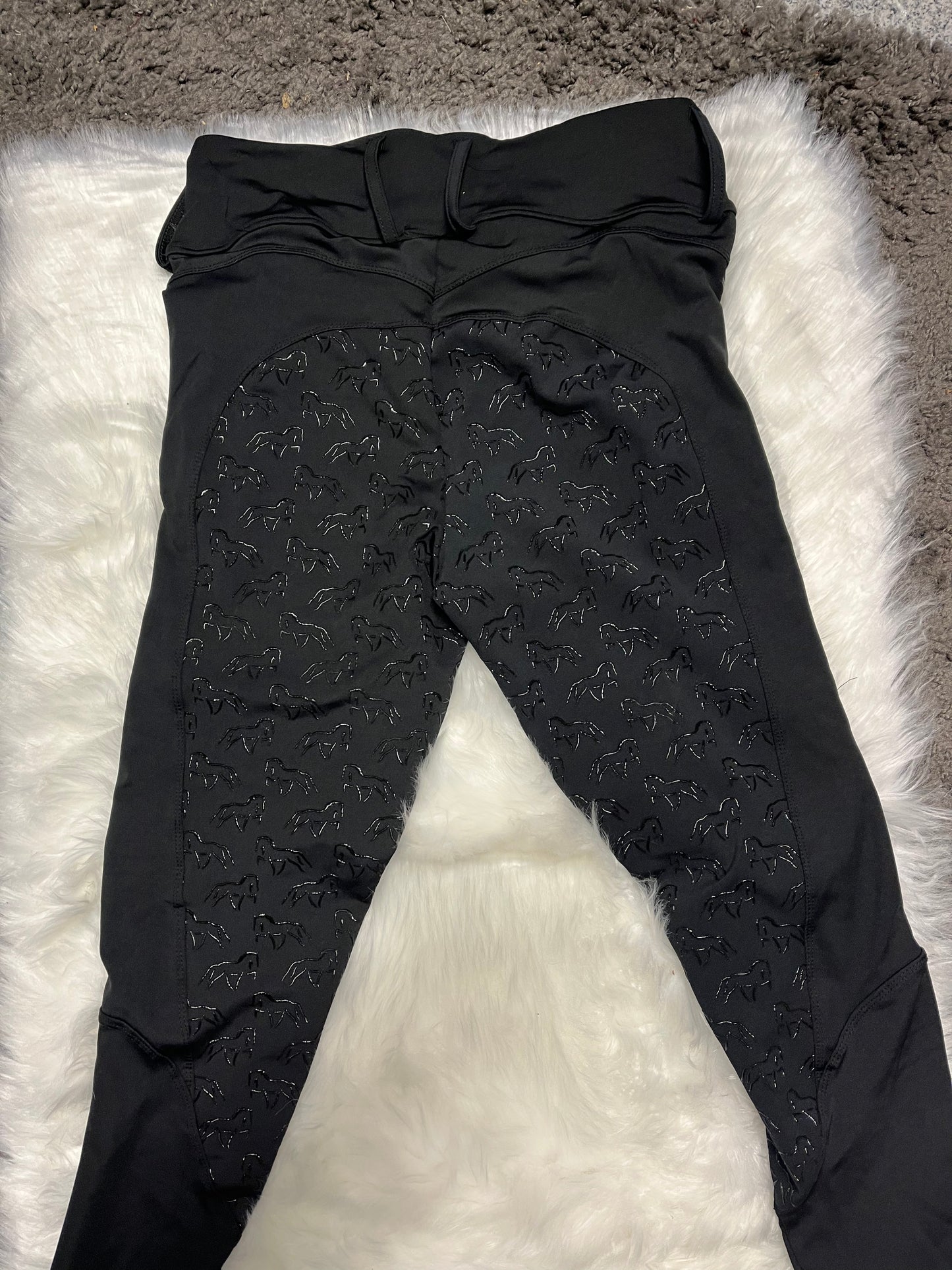 Reitleggings Grip schwarz - Gripmuster fehlerhaft