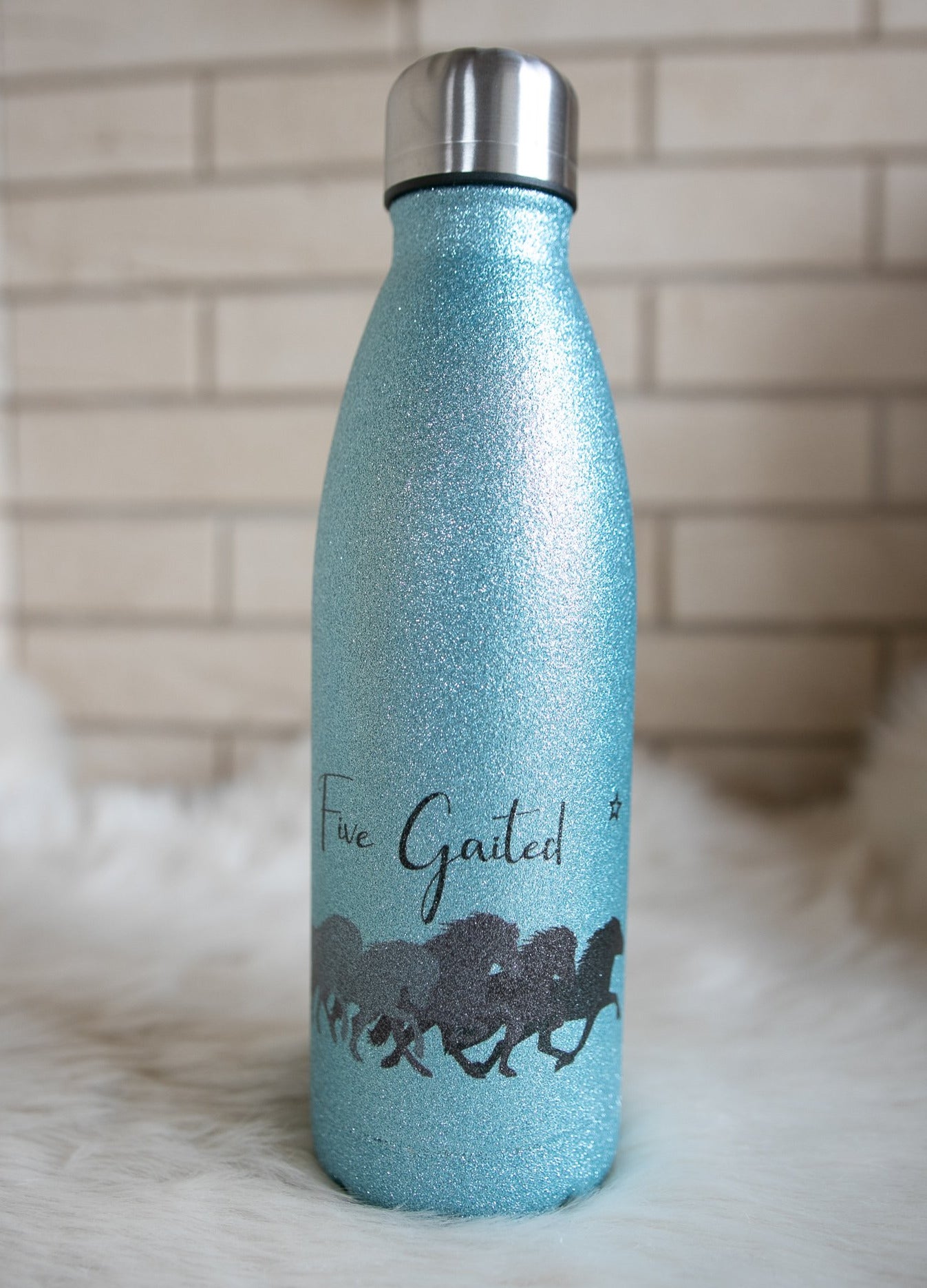 Sternentölter Tölter Glitzerflasche Thermosflasche Isländer