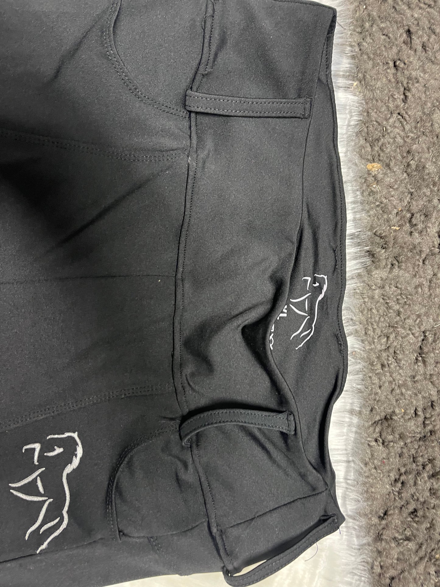 Reitleggings Grip schwarz - Gripmuster fehlerhaft