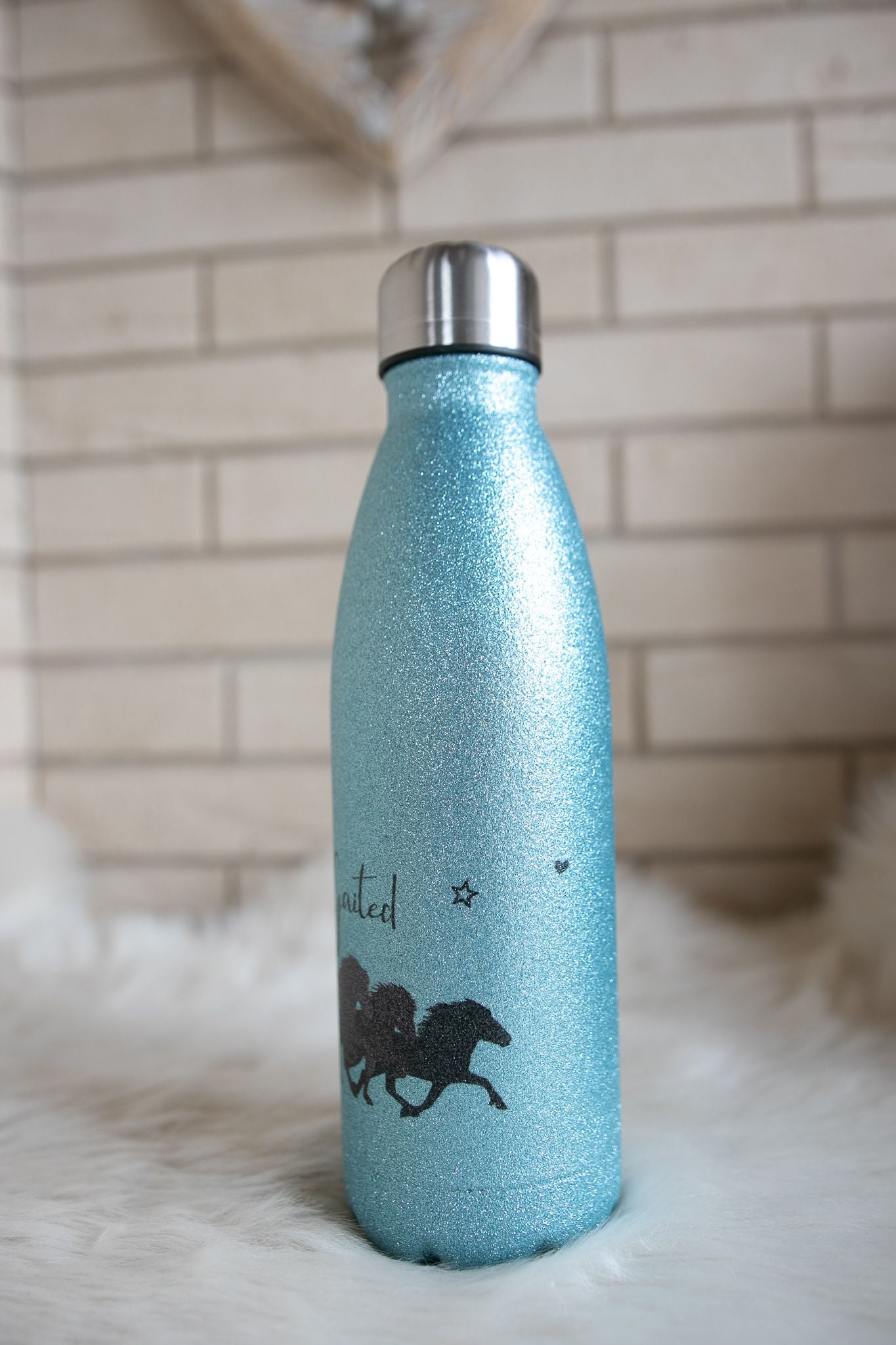 Thermosflasche "Fivegaited Grautöne" Hellblau