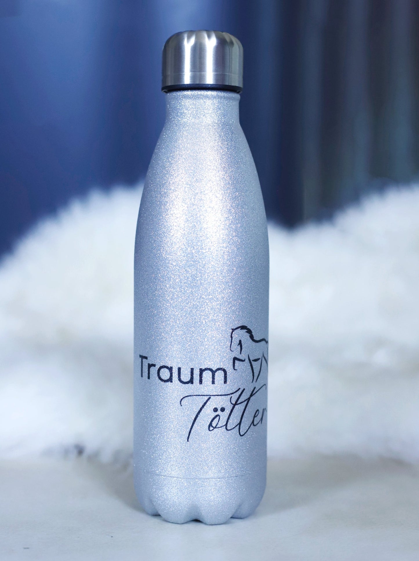 Thermosflasche "Traumtölter" Silber
