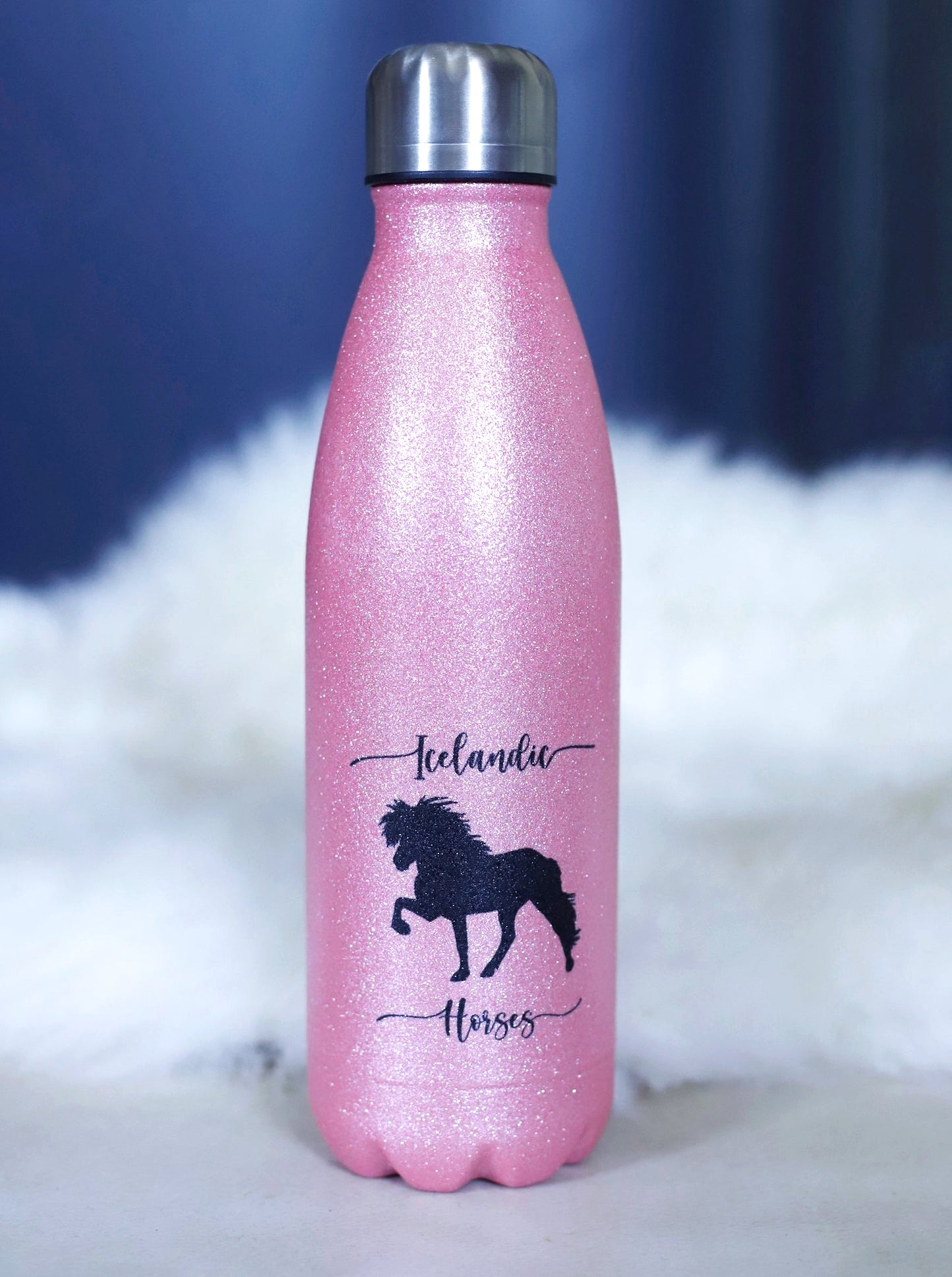 Thermosflasche "Icelandic Horses" Rosa