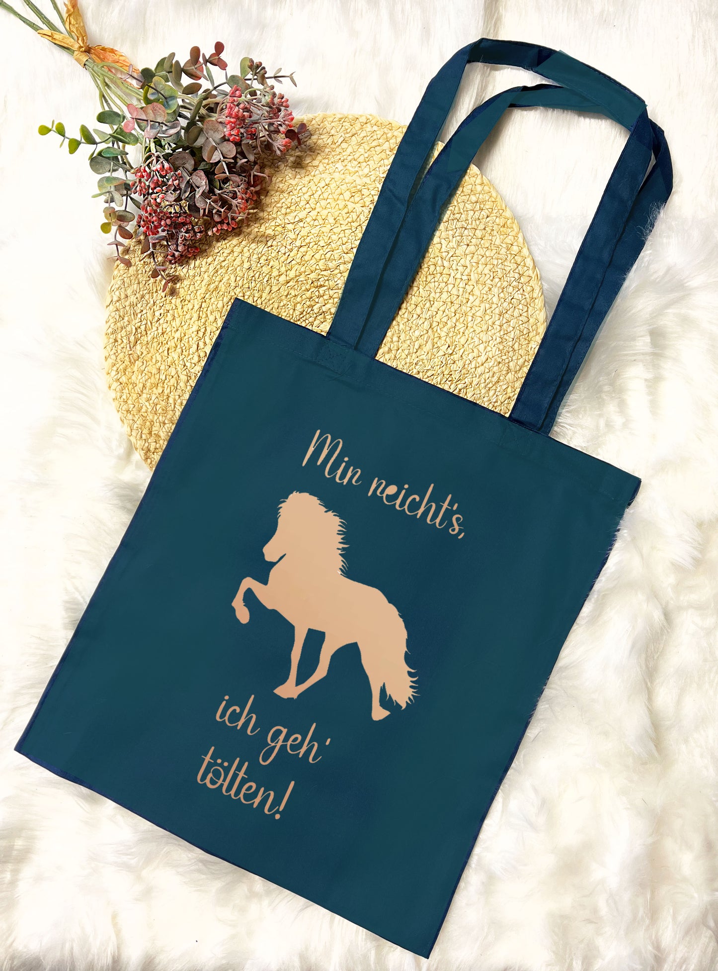 Baumwolltasche "Mir reicht's, ich geh' tölten!"