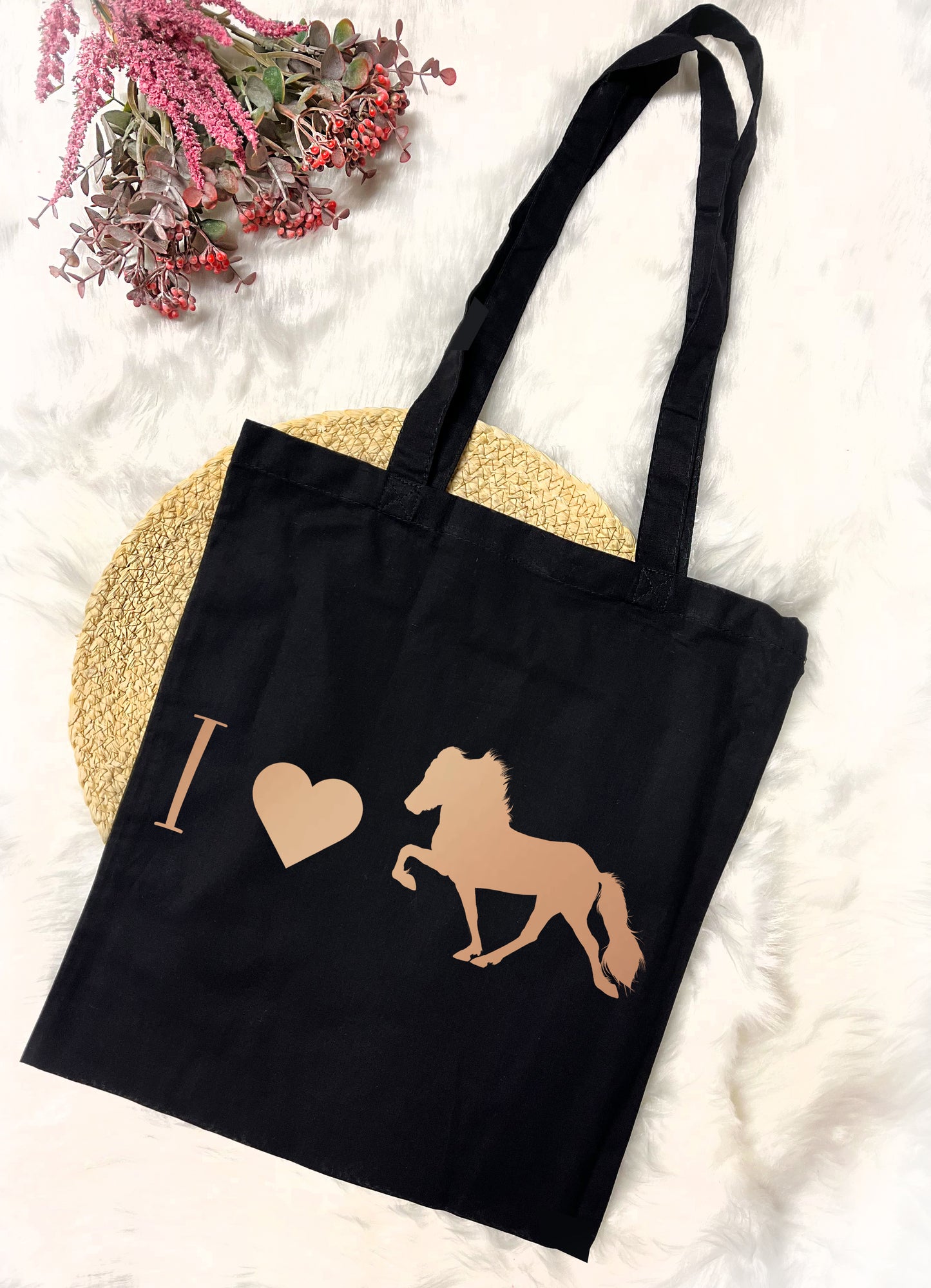 Baumwolltasche "I love Tölt"