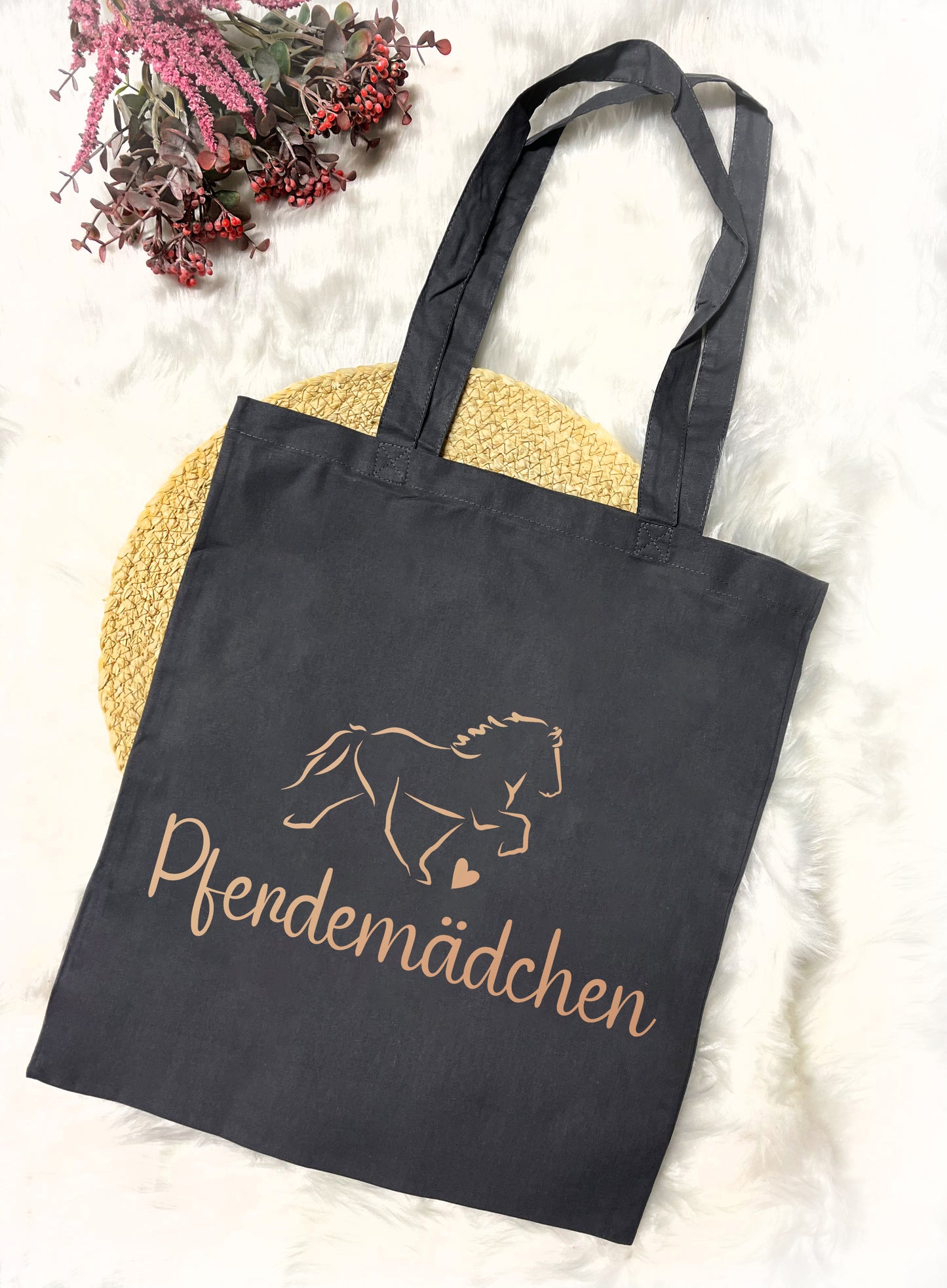 Baumwolltasche "Pferdemädchen"