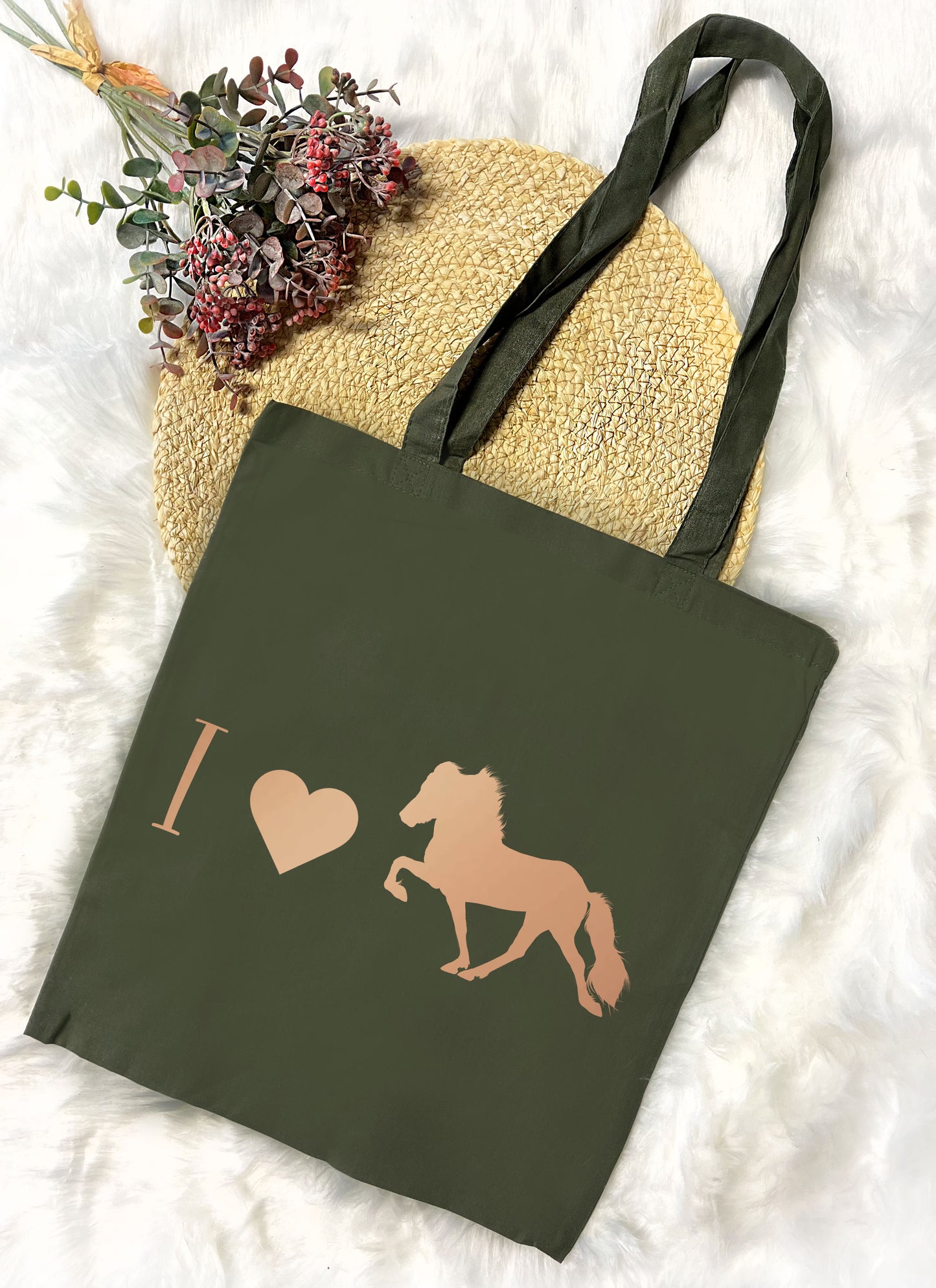 Baumwolltasche "I love Tölt"