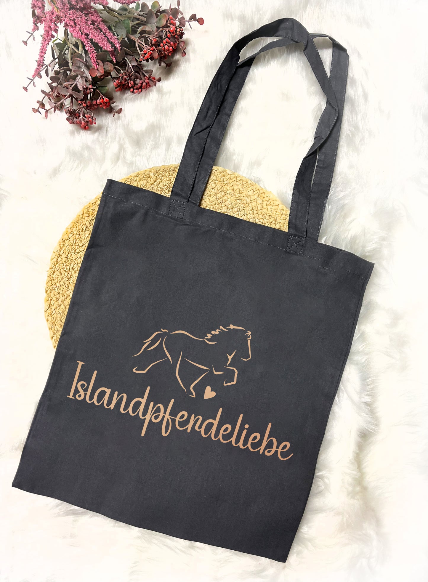 Baumwolltasche "Islandpferdeliebe"