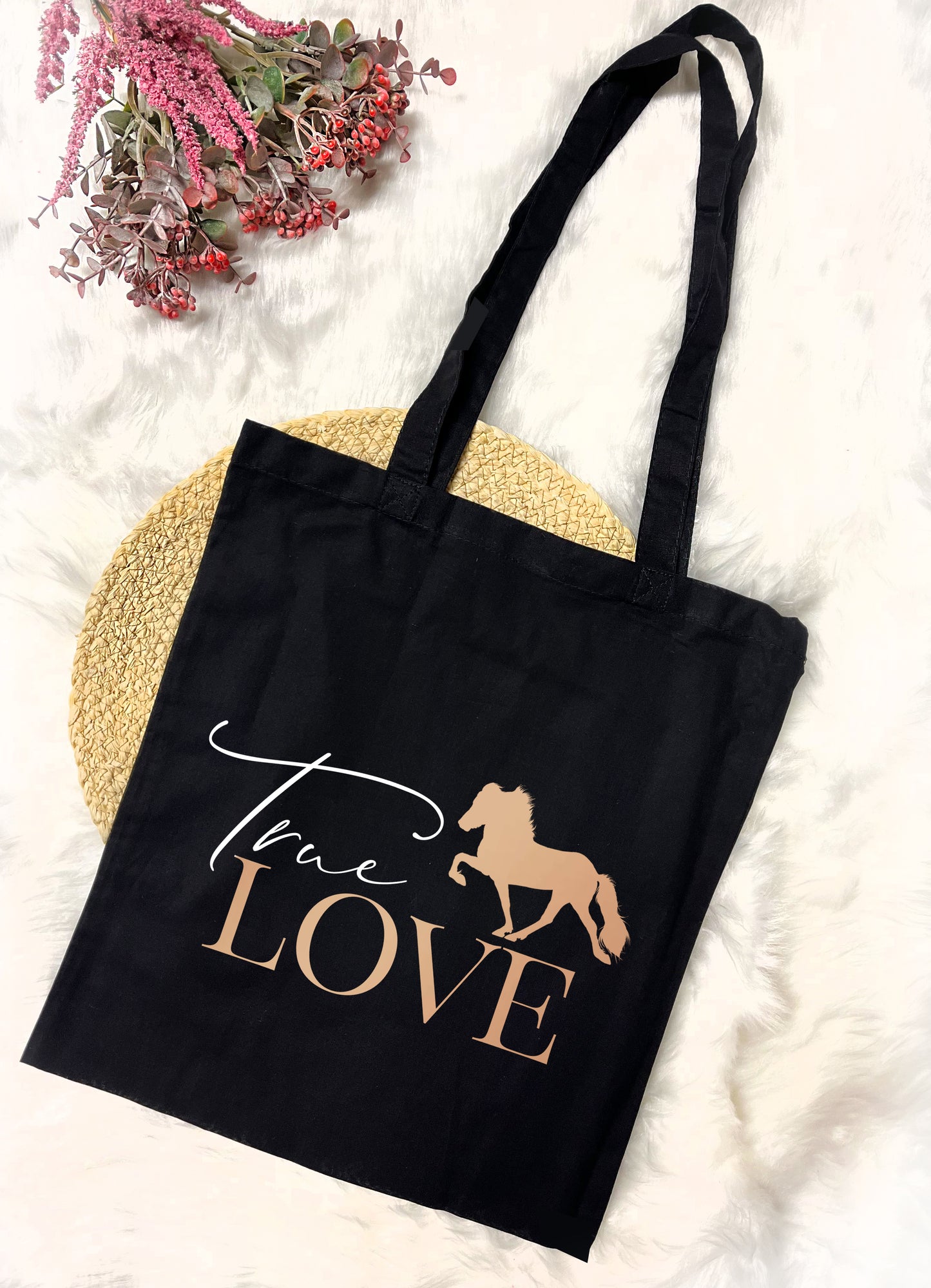 Baumwolltasche "True love"
