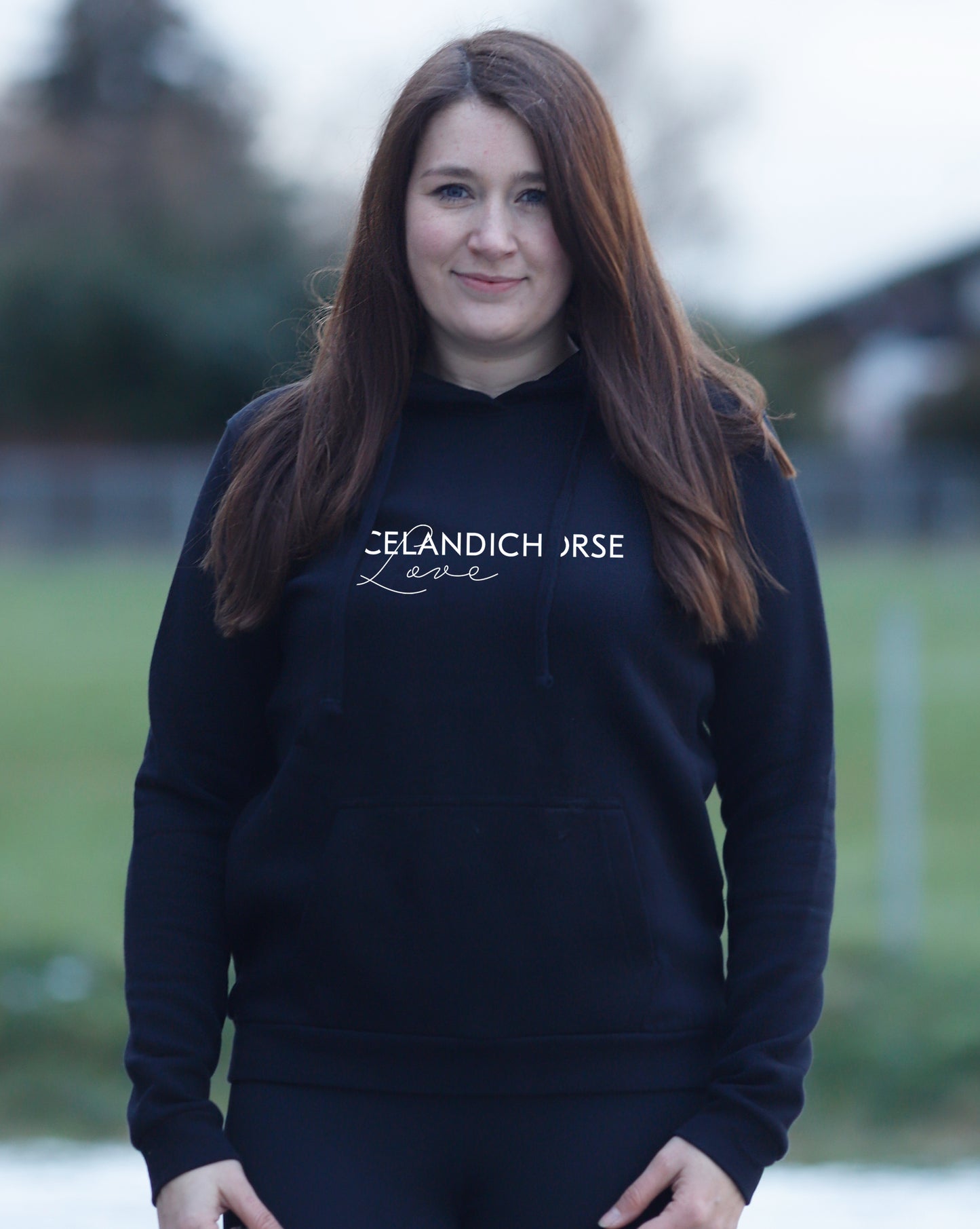 Damen-Hoodie "Icelandichorselove"
