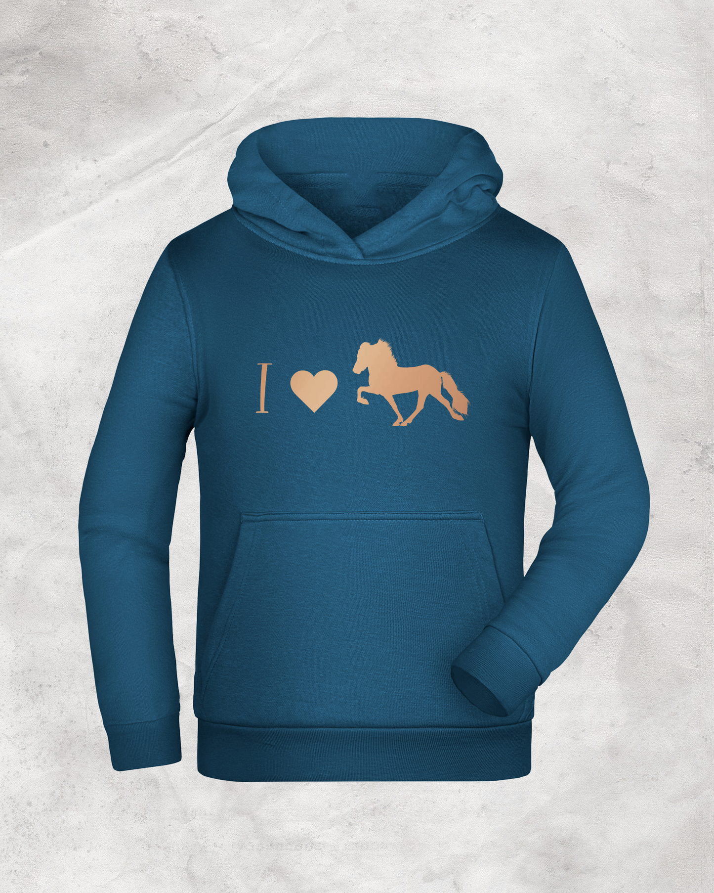 Kinder-Hoodie "I love Tölt"
