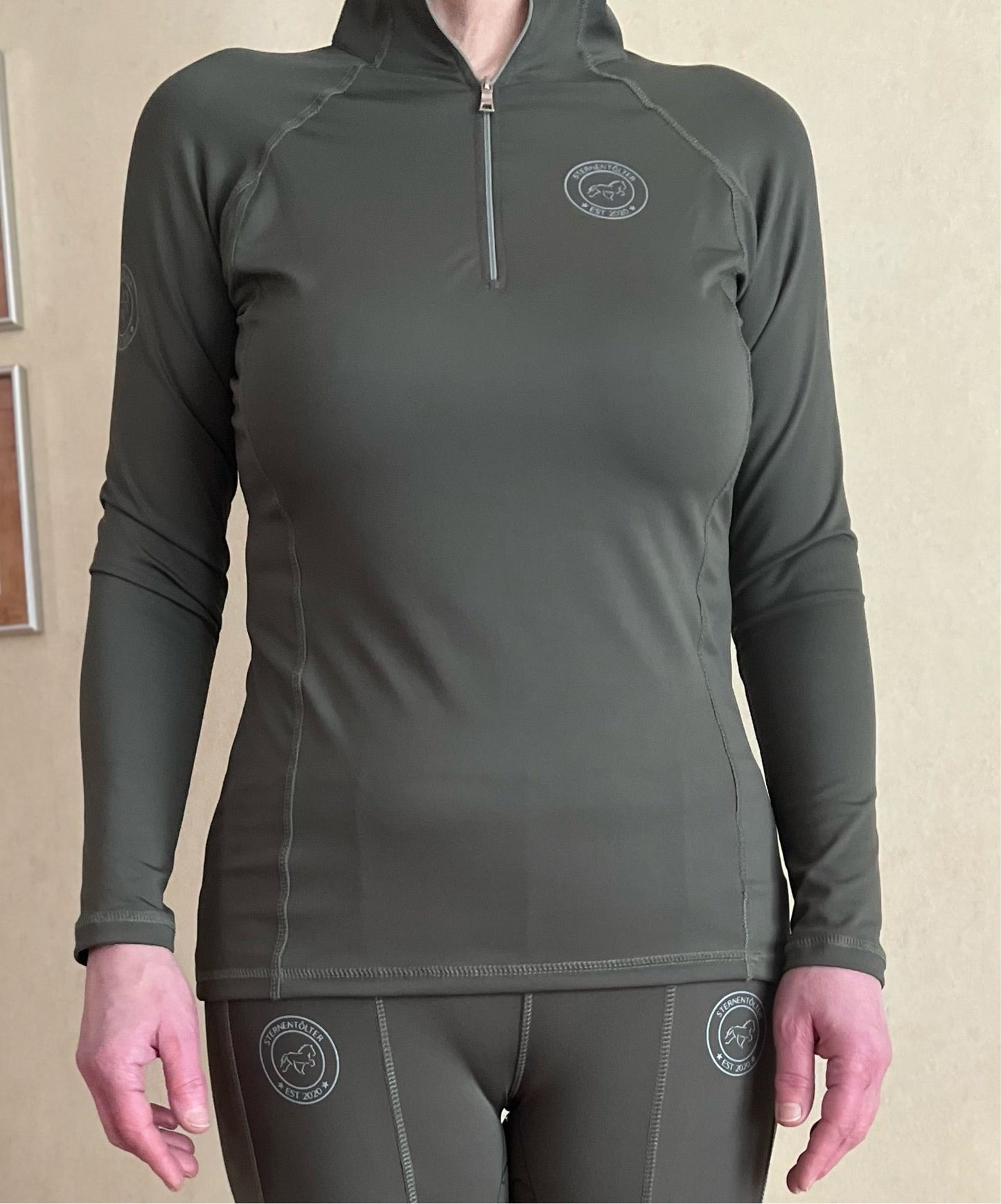 Funktionsshirt Langarm - Olive