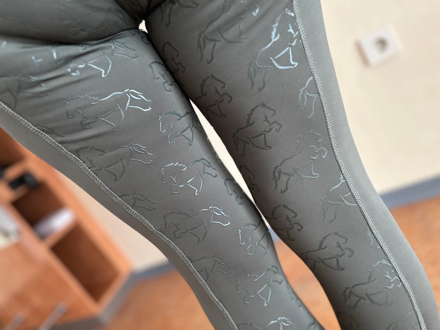 Reitleggings Olive Grip S - XL