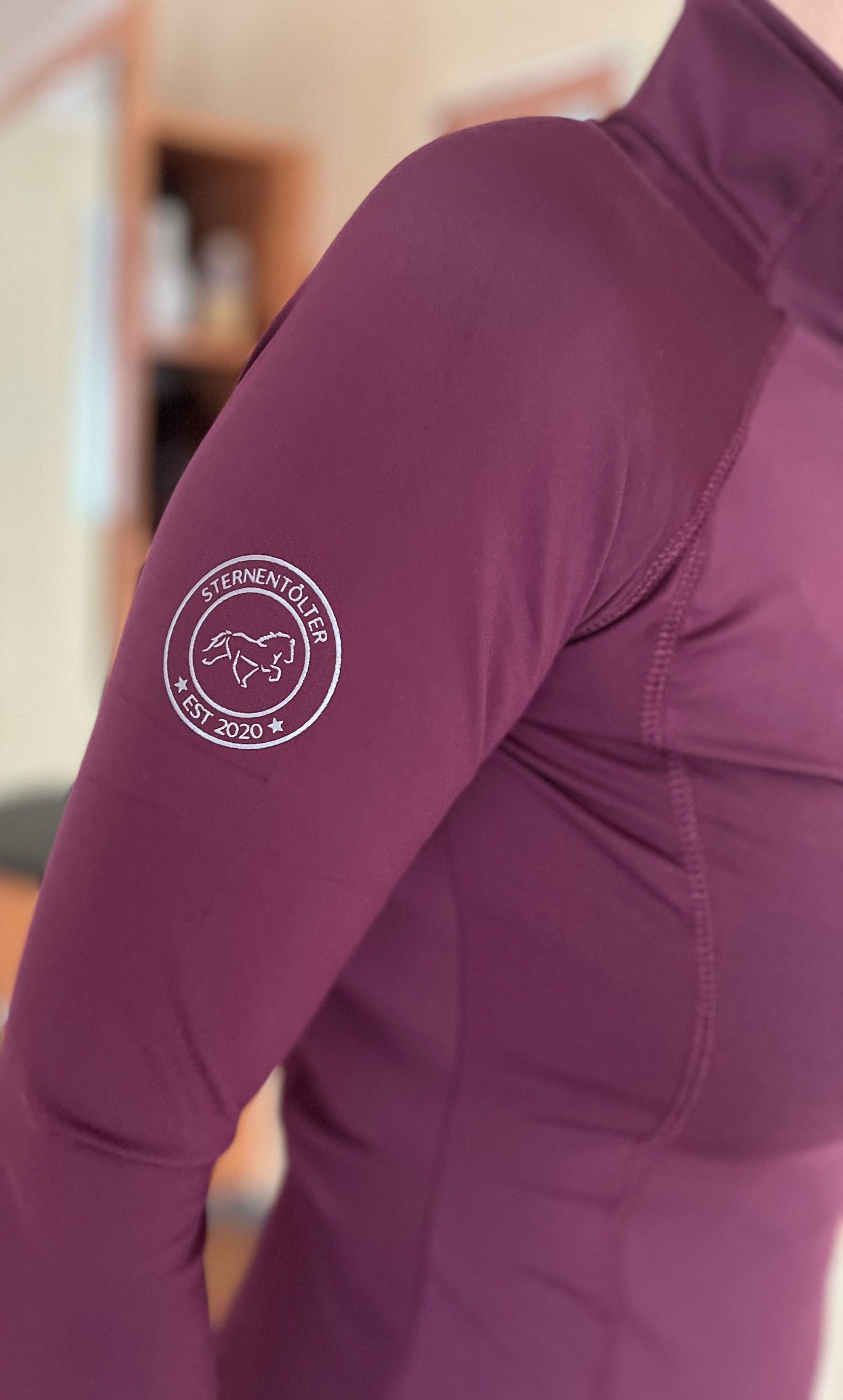 Funktionsshirt Langarm - Burgundy