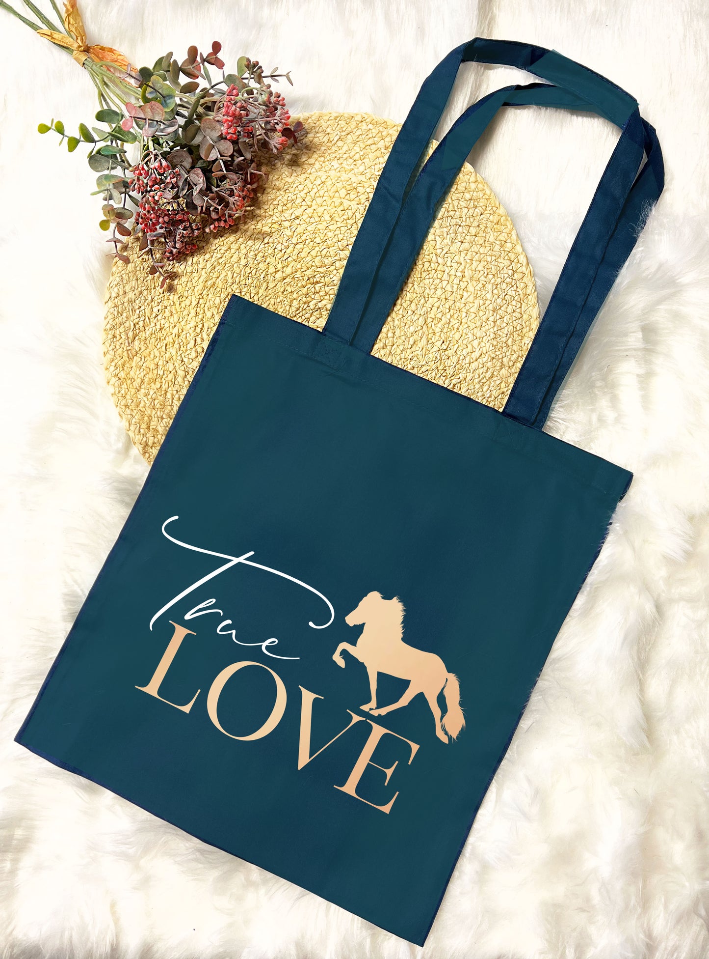 Baumwolltasche "True love"