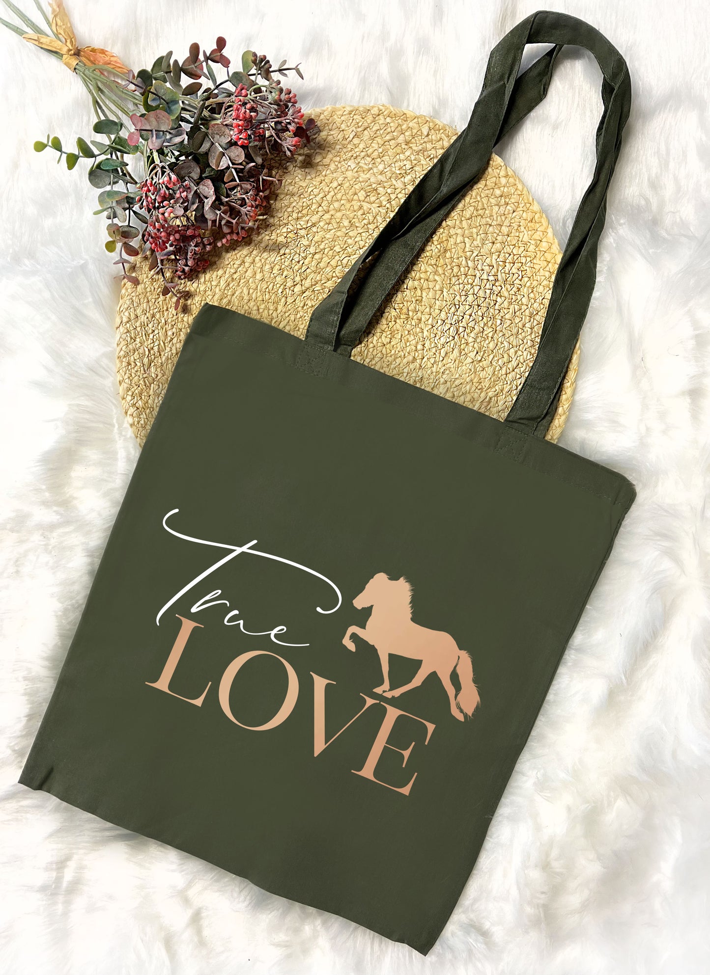 Baumwolltasche "True love"