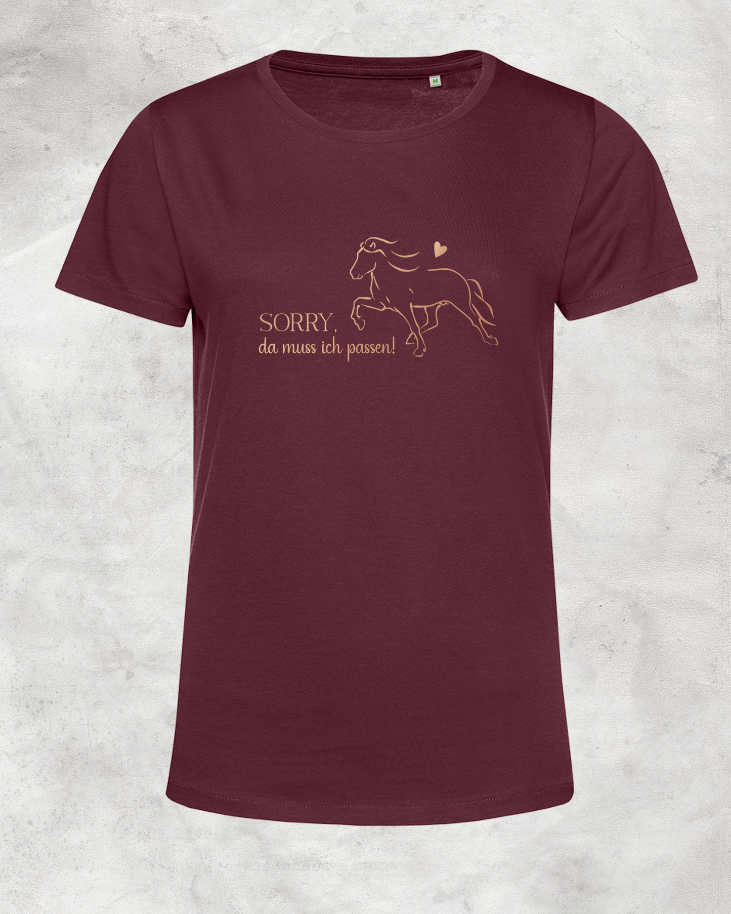 Damen-Shirt "Sorry, da muss ich passen!"
