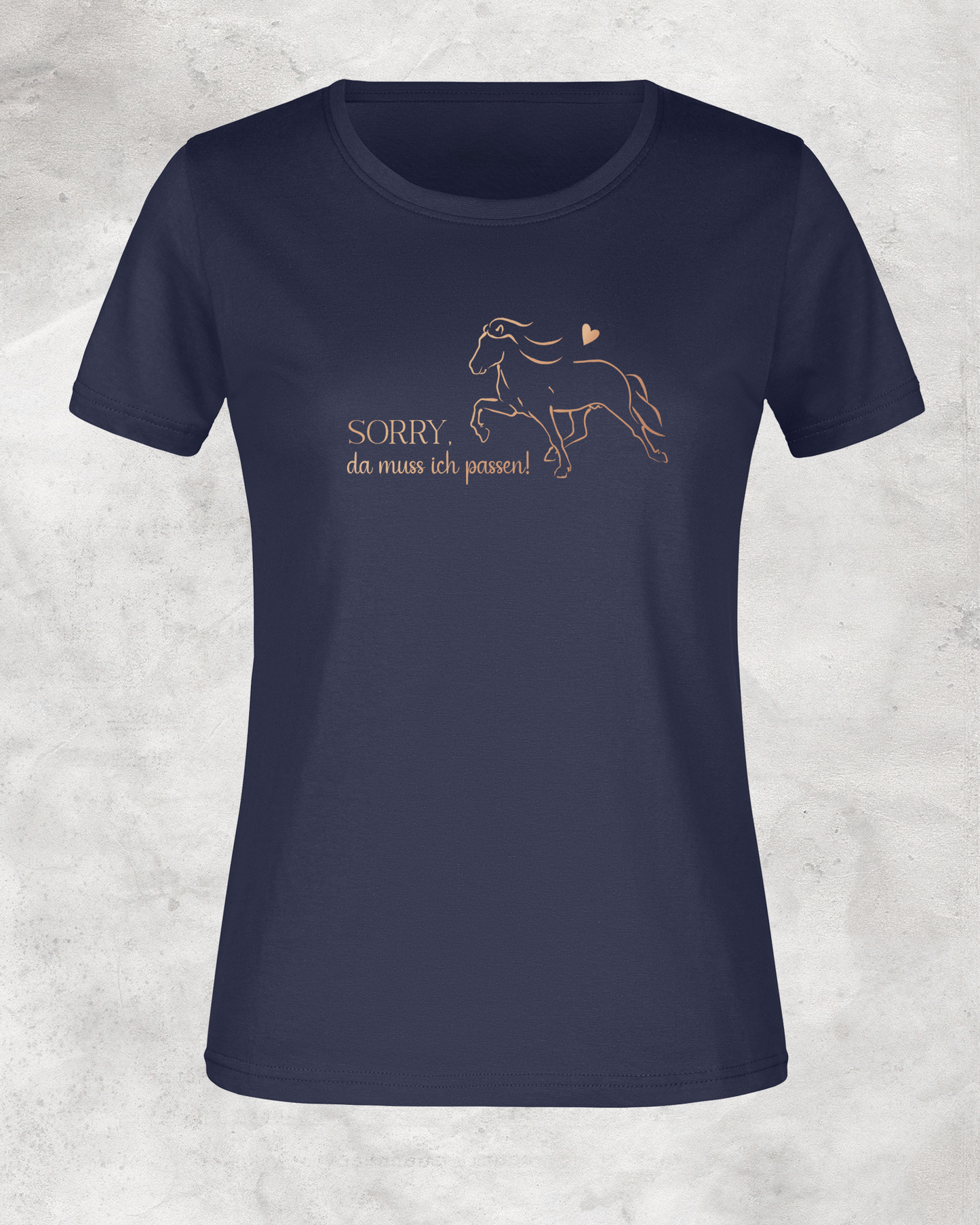 Damen-Shirt "Sorry, da muss ich passen!"