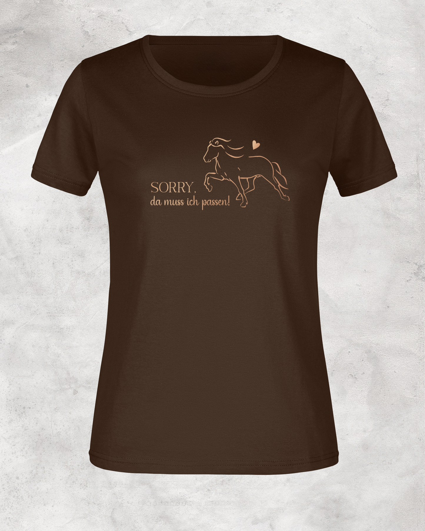 Damen-Shirt "Sorry, da muss ich passen!"