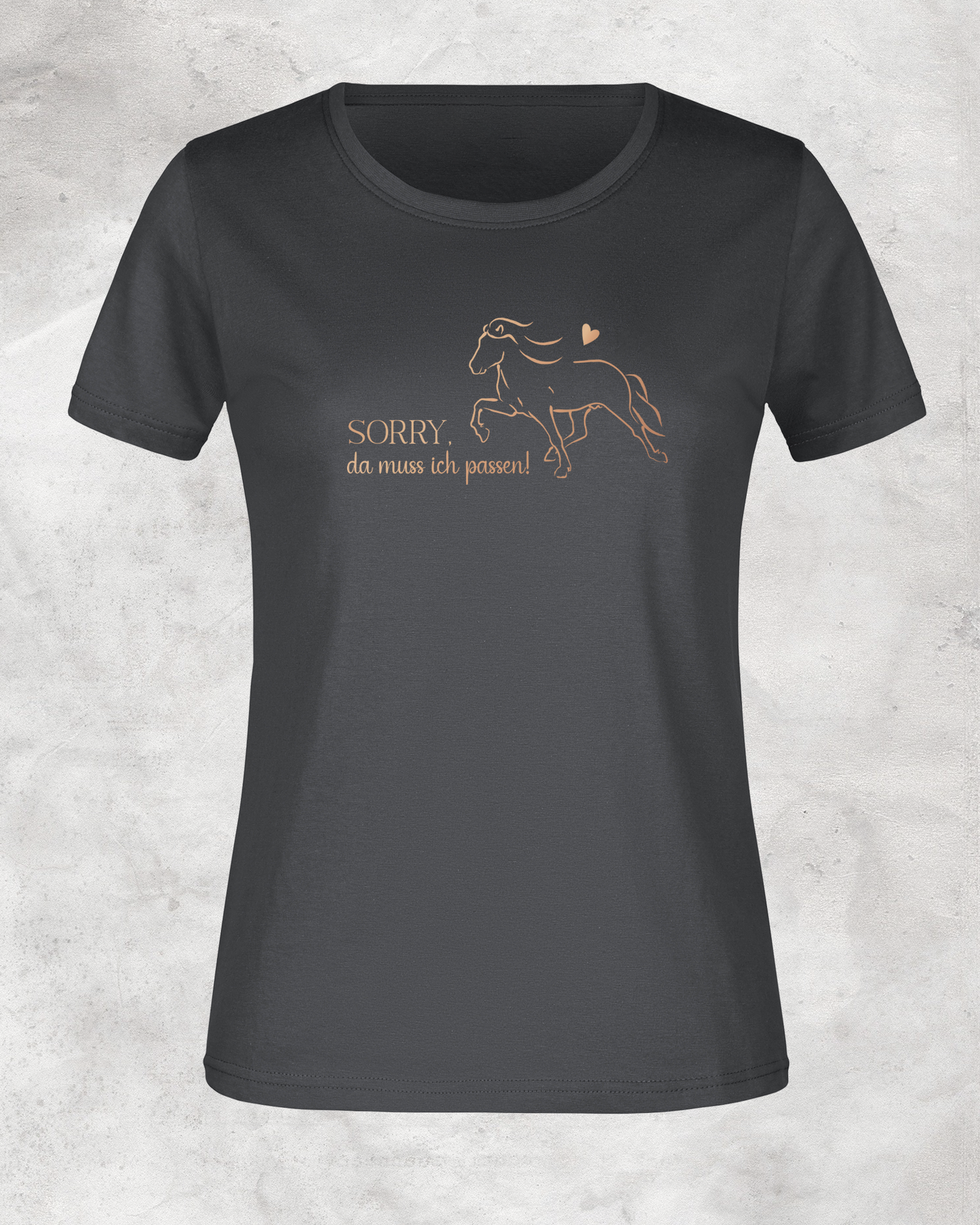 Damen-Shirt "Sorry, da muss ich passen!"