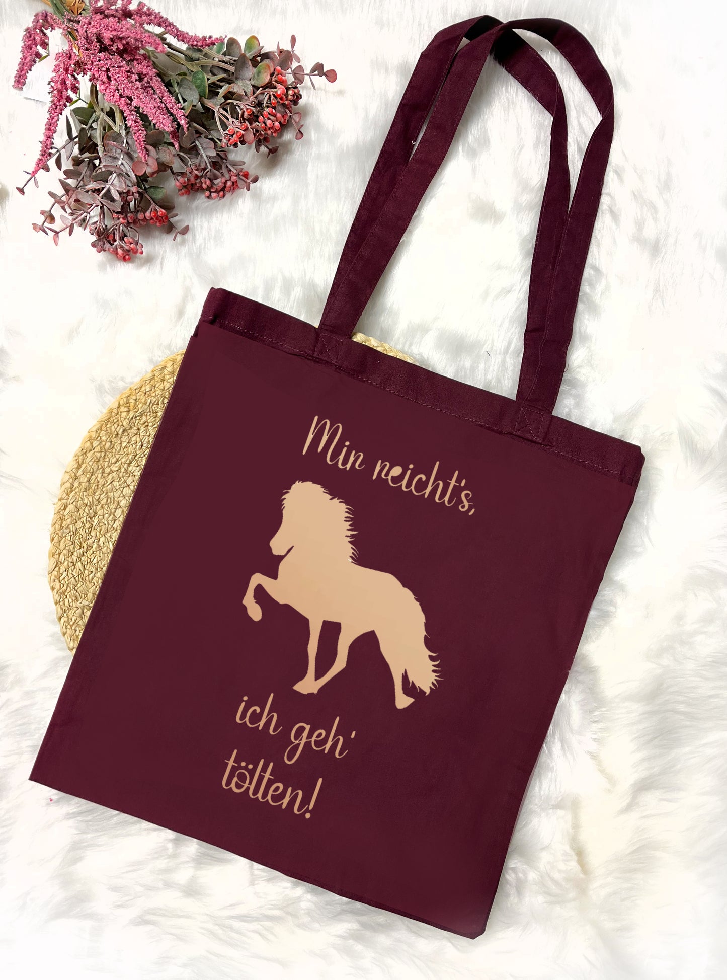 Baumwolltasche "Mir reicht's, ich geh' tölten!"