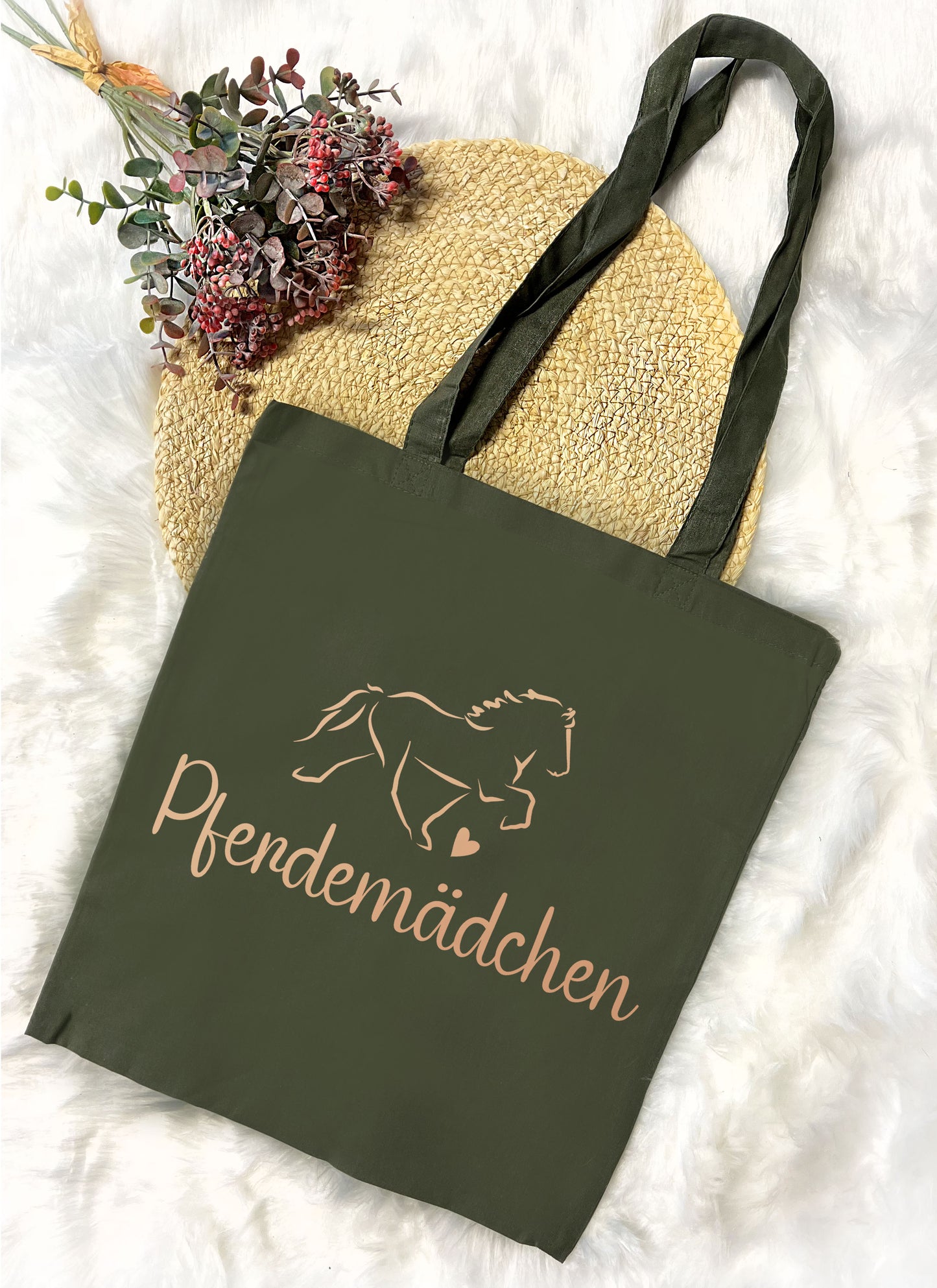 Baumwolltasche "Pferdemädchen"