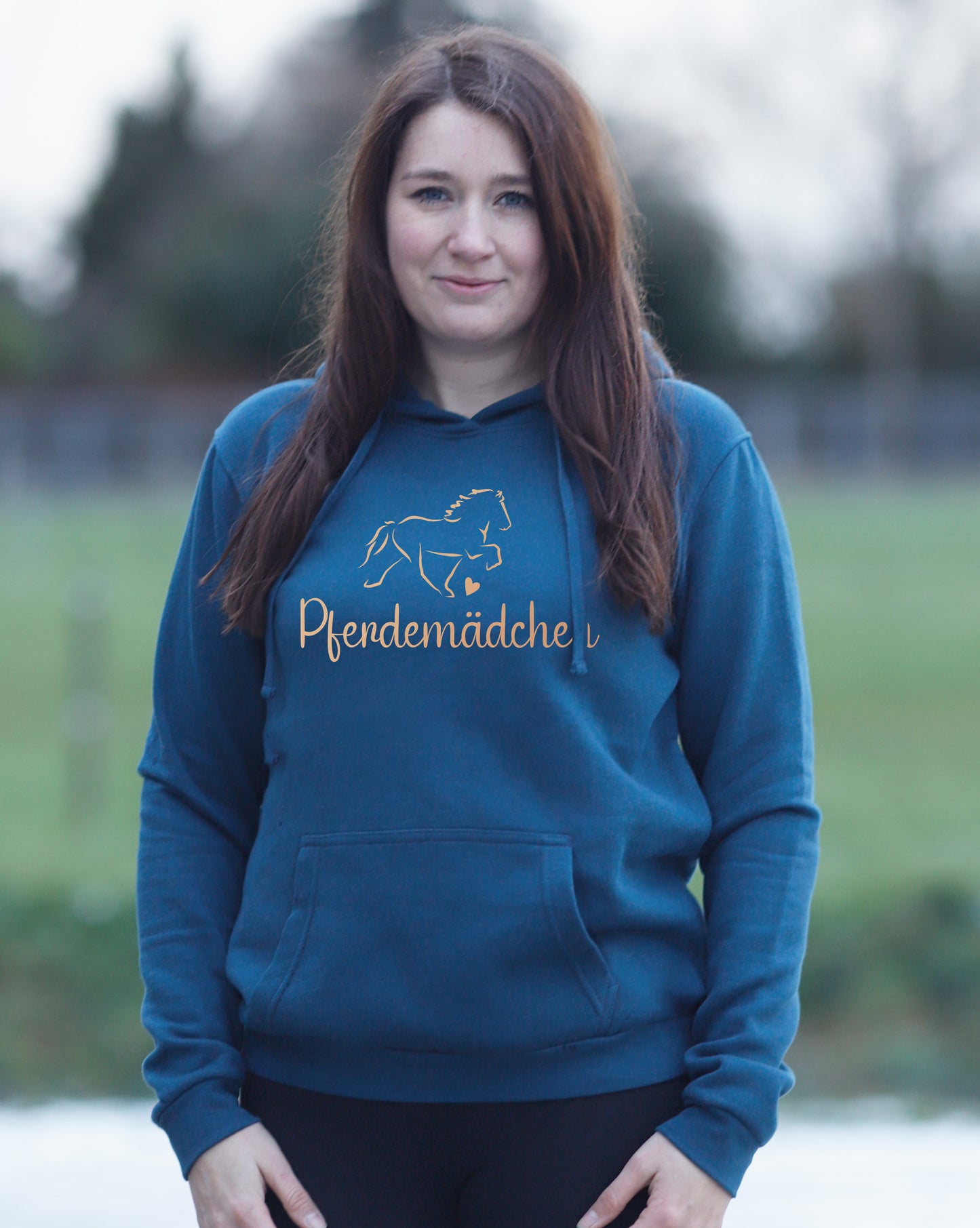 Damen-Hoodie "Pferdemädchen"