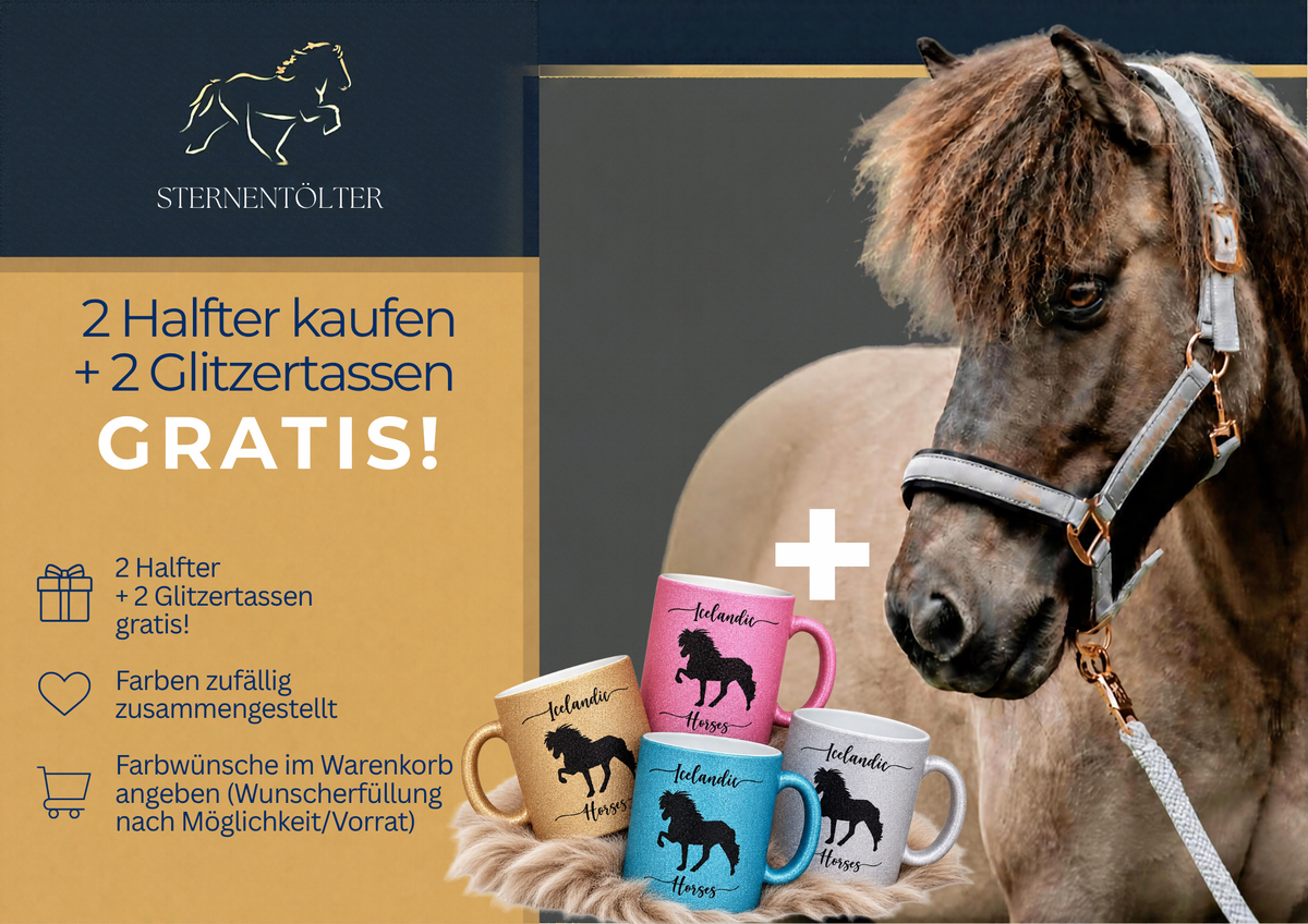 XXL Halfter Special - 2 gratis Glitzertassen