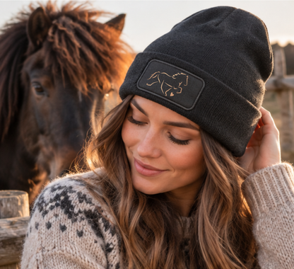 Strickbeanie "Tölter mit Herz"