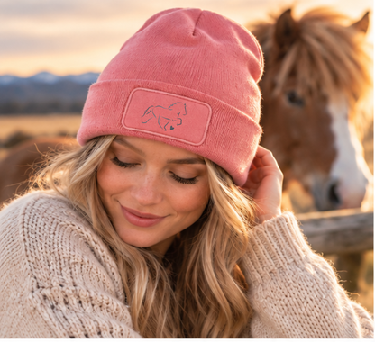 Strickbeanie "Tölter mit Herz"