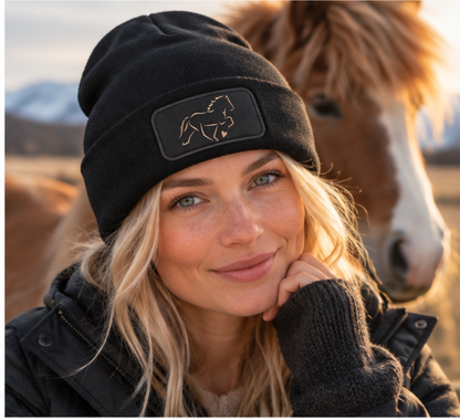 Strickbeanie "Tölter mit Herz"