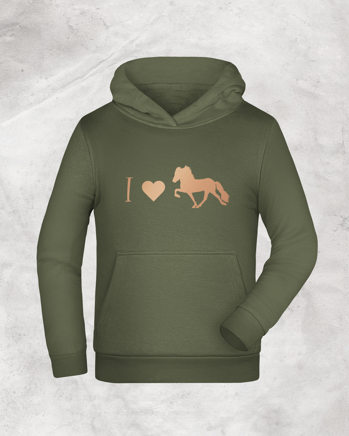 Kinder-Hoodie "I love Tölt"