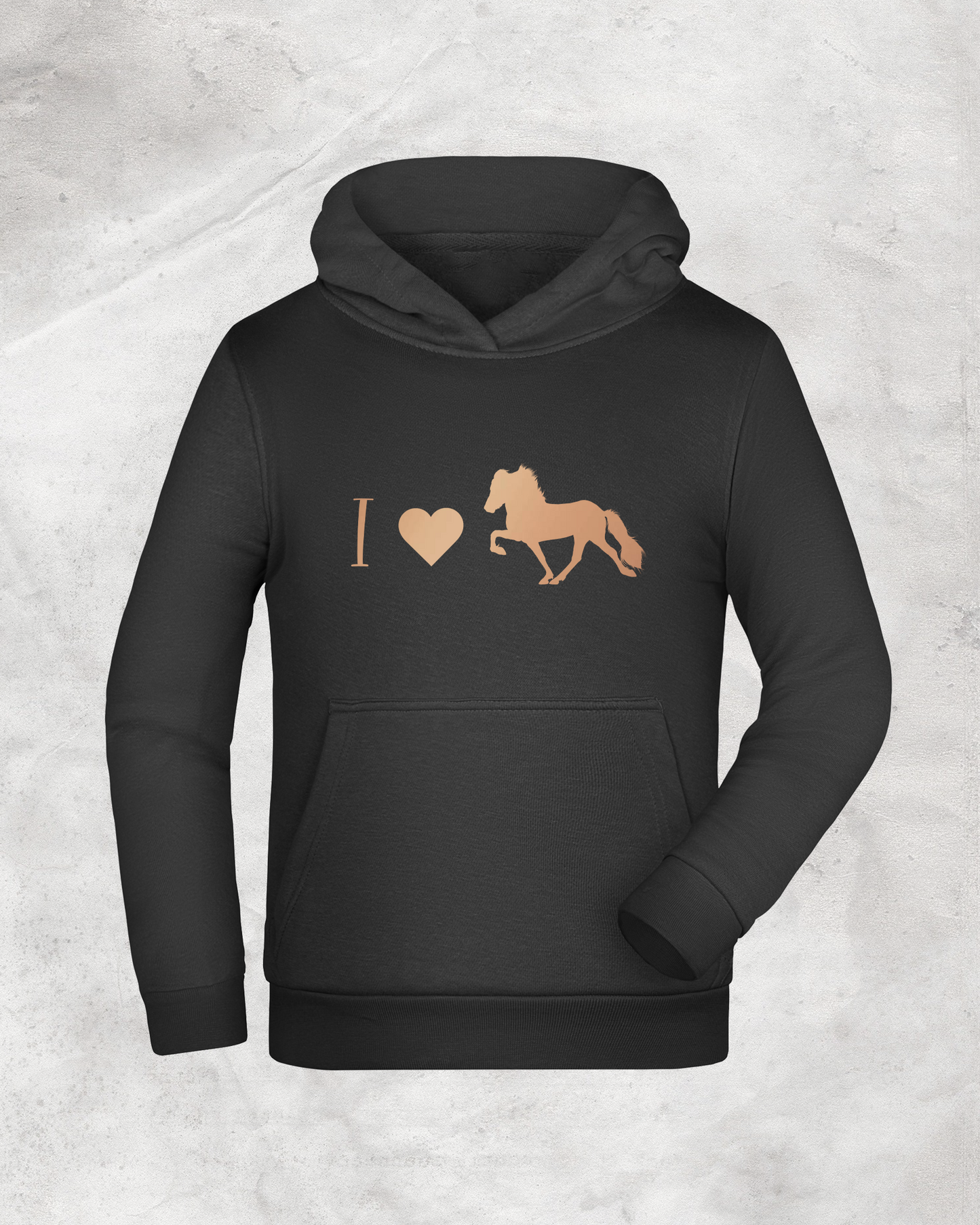 Kinder-Hoodie "I love Tölt"