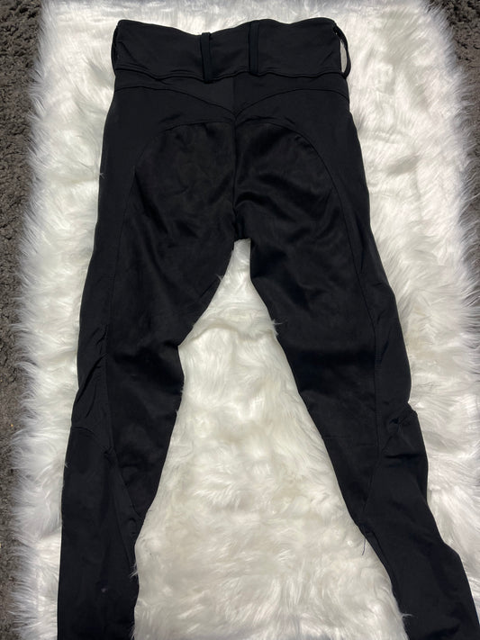 B-WARE Reitleggings Kunstlederbesatz