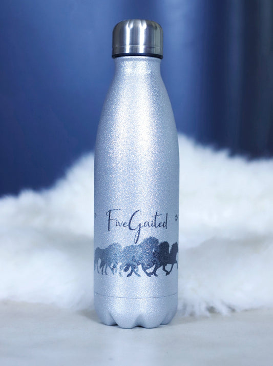 Thermosflasche "Fivegaited Grautöne" Silber