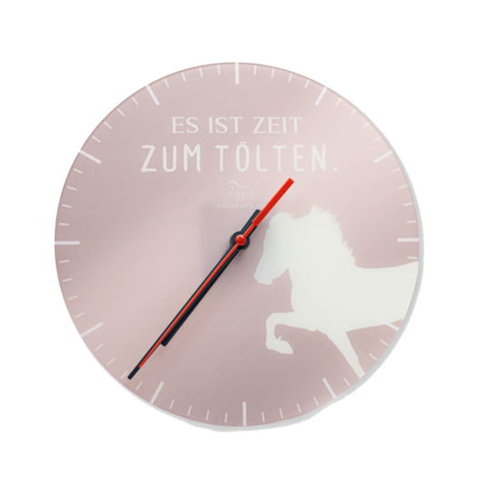 Sternentölter Wanduhr Sternentölter Tölter Uhr Islandpferde