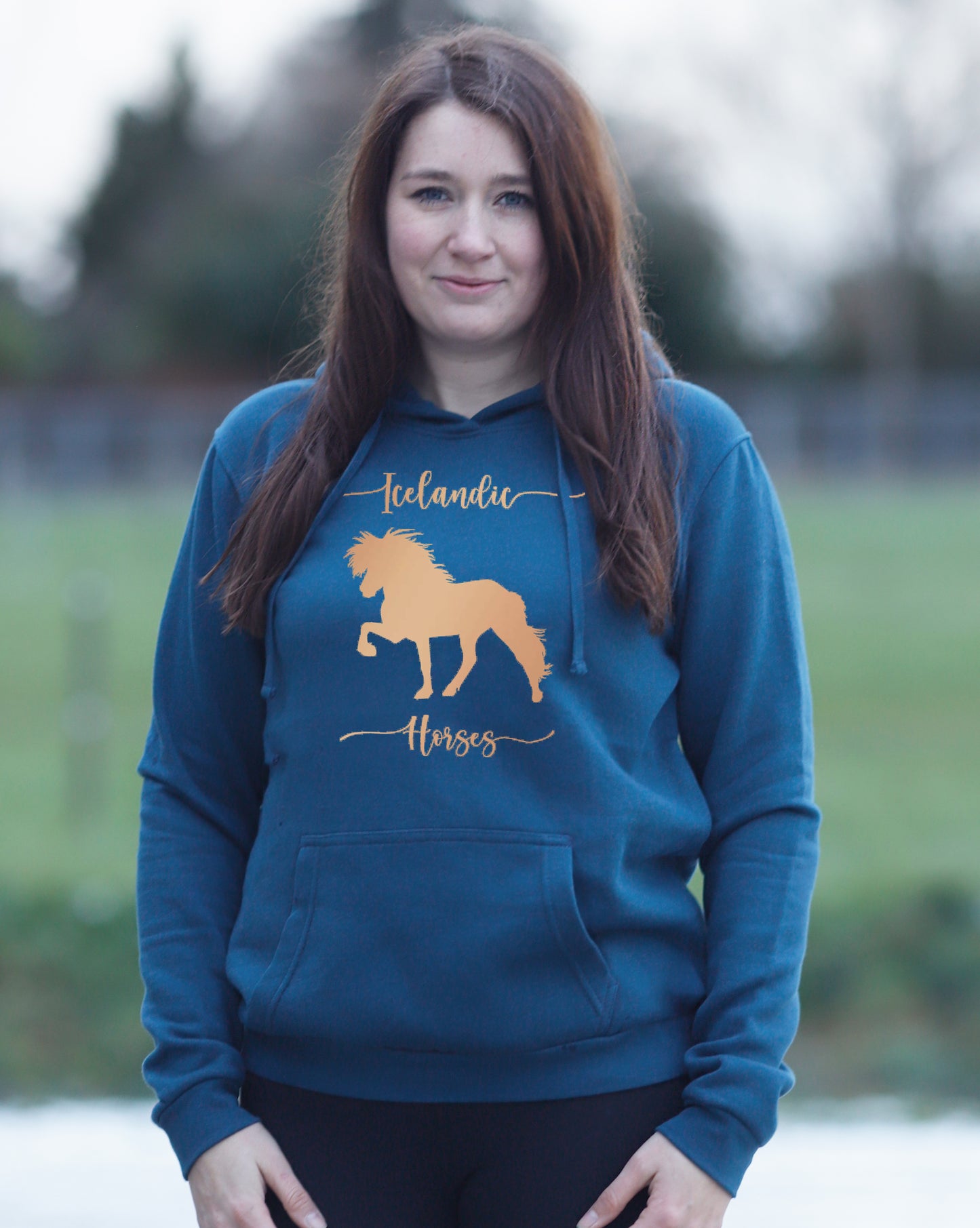 Damen-Hoodie "Icelandic Horses"