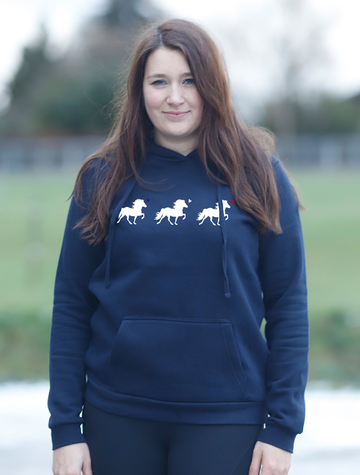 Damen-Hoodie "Islandherzen"