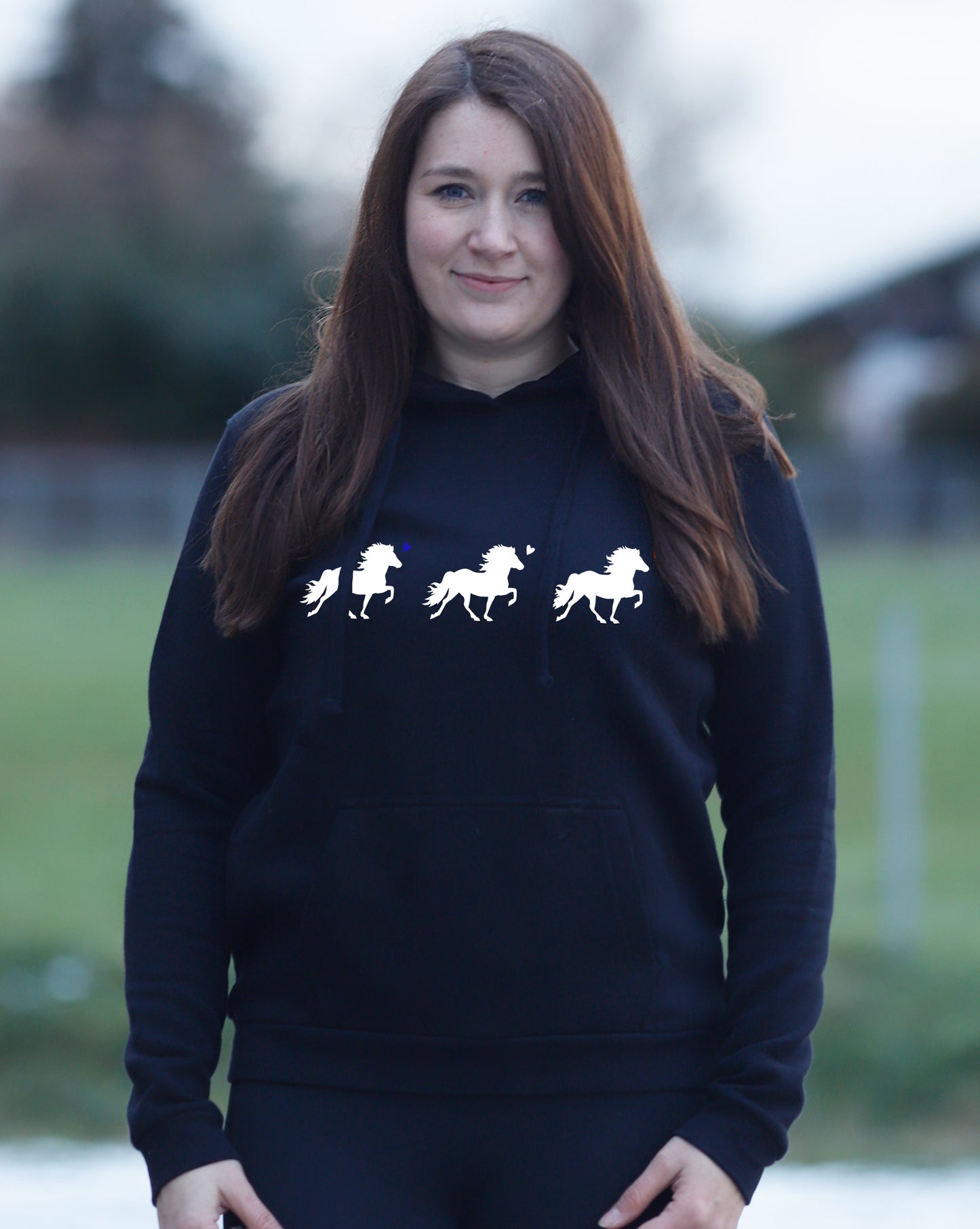 Damen-Hoodie "Islandherzen"