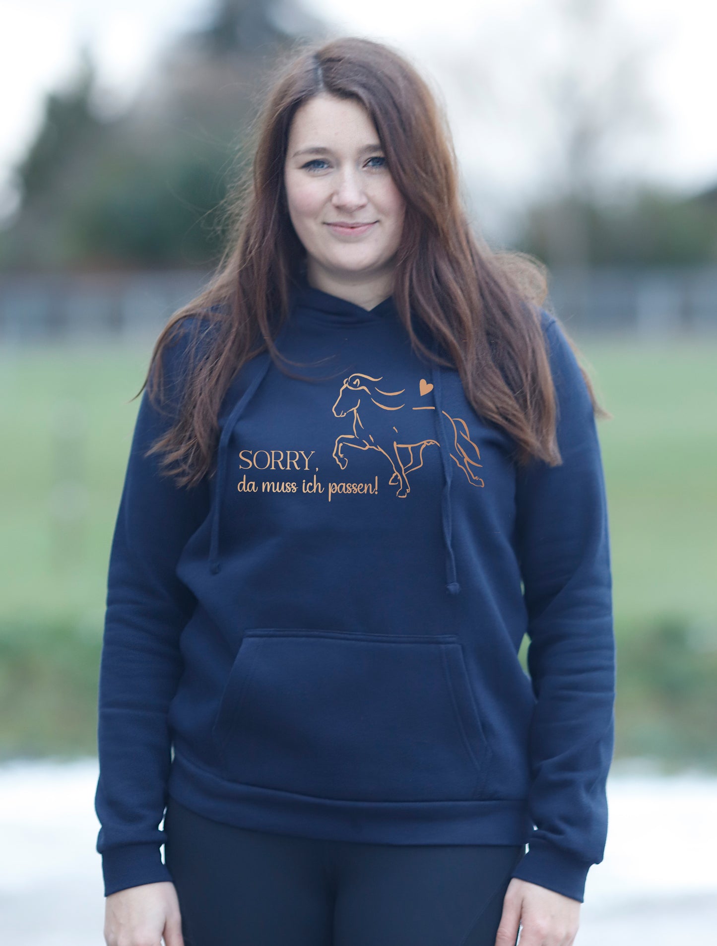 Damen-Hoodie "Sorry, da muss ich passen!"
