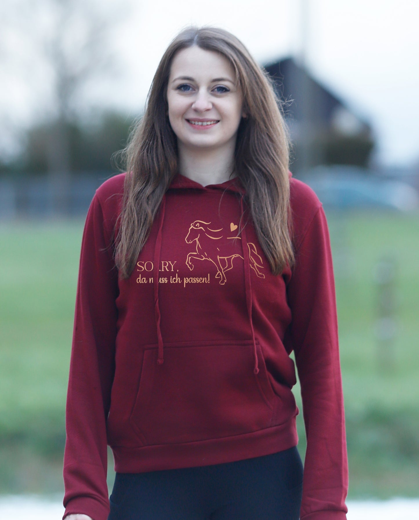 Damen-Hoodie "Sorry, da muss ich passen!"