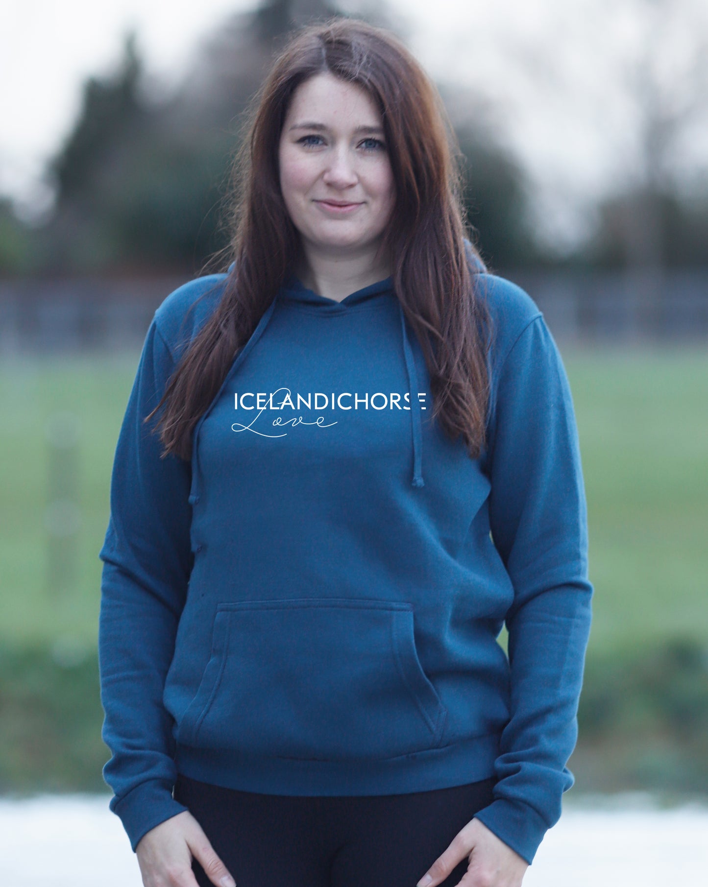 Damen-Hoodie "Icelandichorselove"