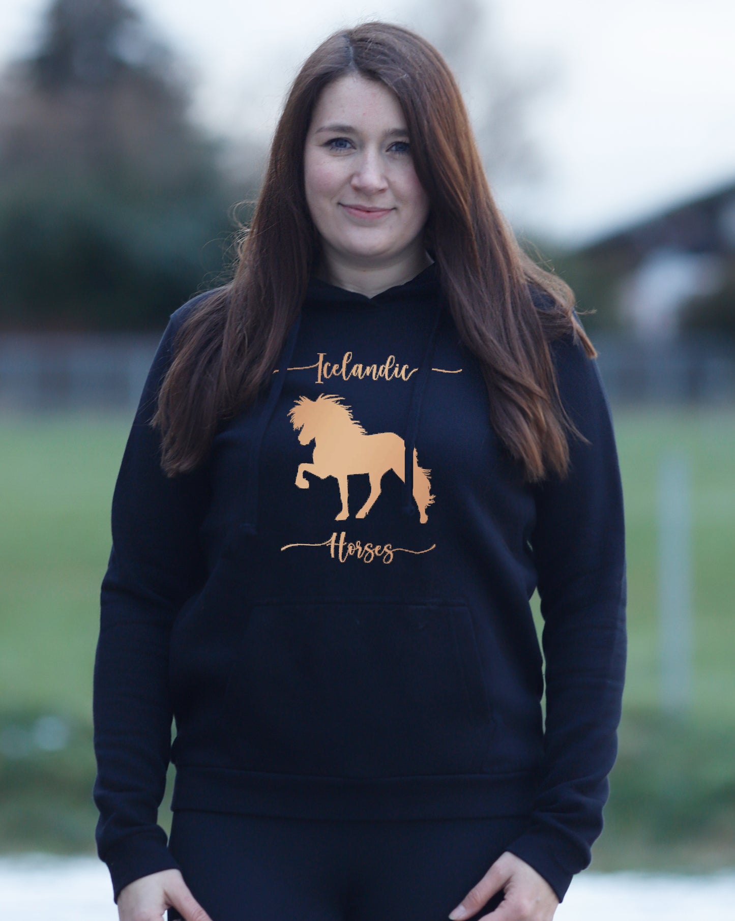 Damen-Hoodie "Icelandic Horses"