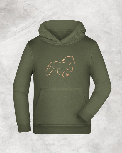 Kinder-Hoodie "Tölter mit Herz"