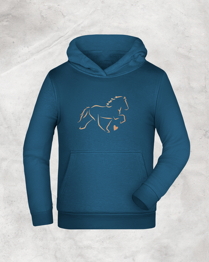 Kinder-Hoodie "Tölter mit Herz"