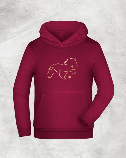 Kinder-Hoodie "Tölter mit Herz"