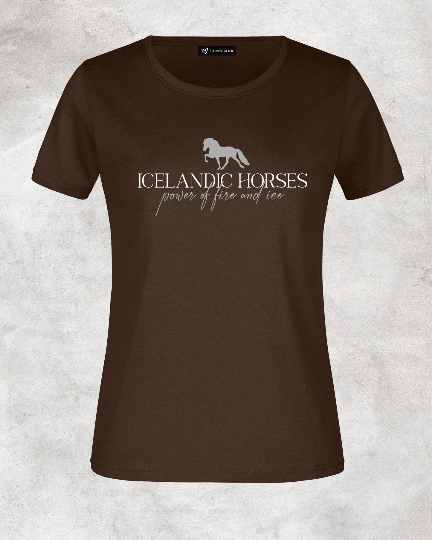Damen-Shirt "Icelandic Horses - power of fire and ice"