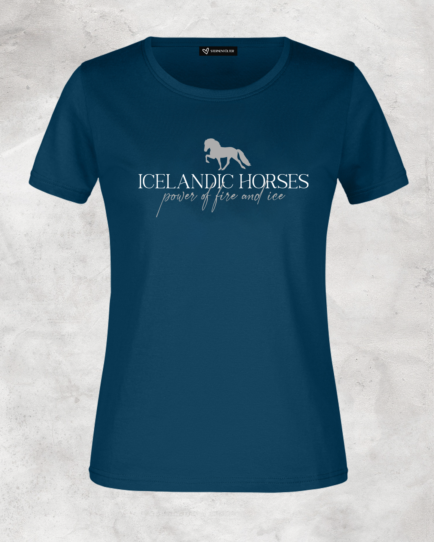 Damen-Shirt "Icelandic Horses - power of fire and ice"
