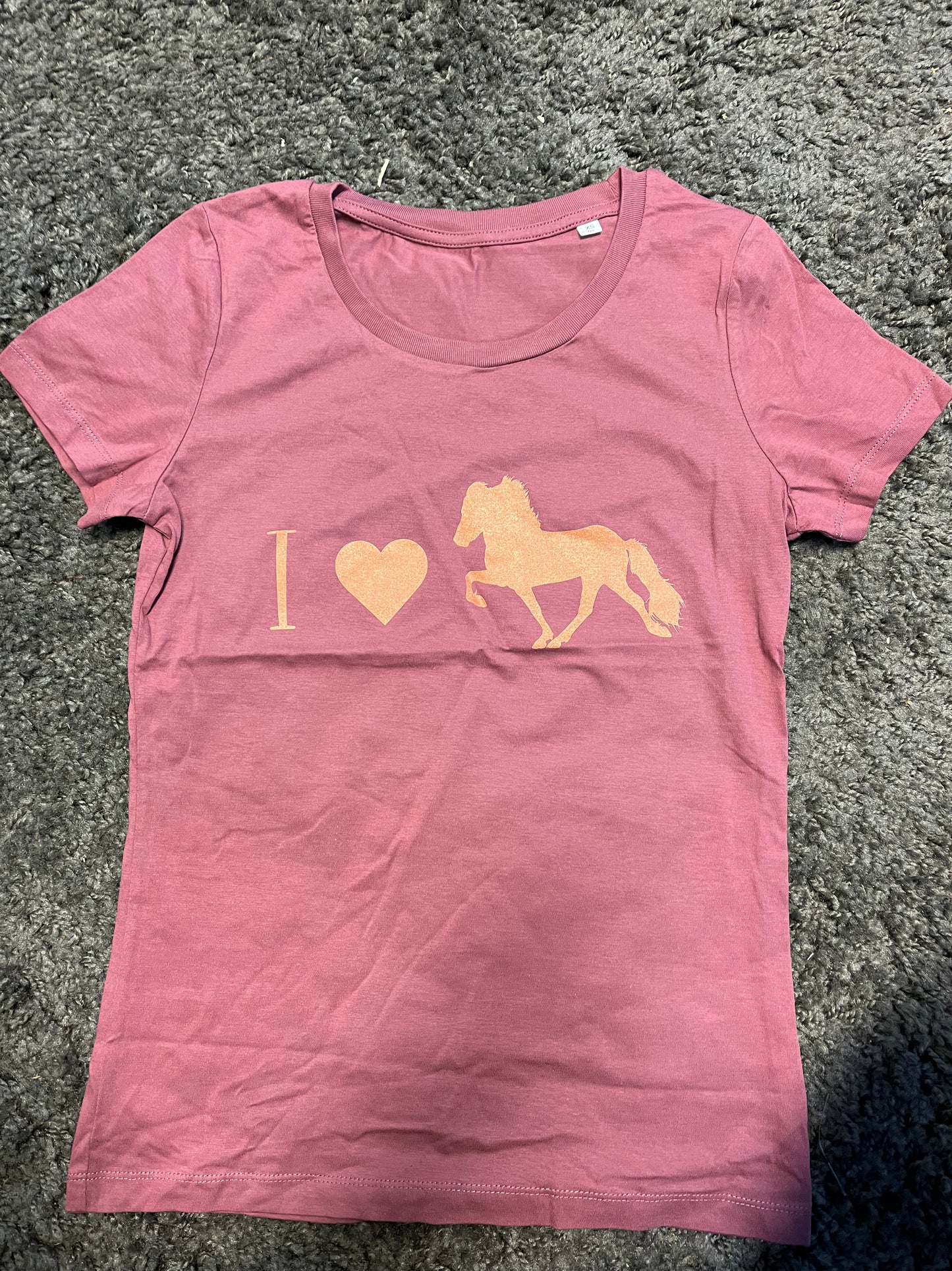 Damen-Shirt "I love Tölt" Hibiskus