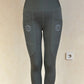 Reitleggings Olive Grip S - XL